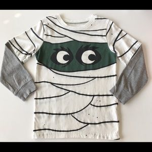 Carter’s Halloween Mummy Eyes Shirt Size 5 🎃 👻